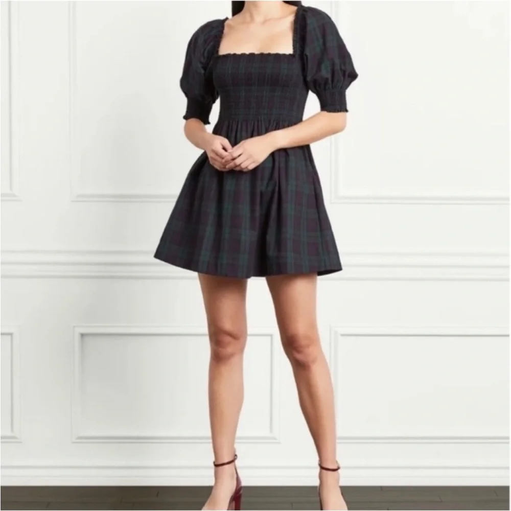 100 house on the hill Puff Sleeve Dress 【公式通販】